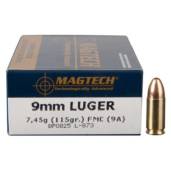 MAGTECH 9MM 115GR FMC 50/20 - Ammunition